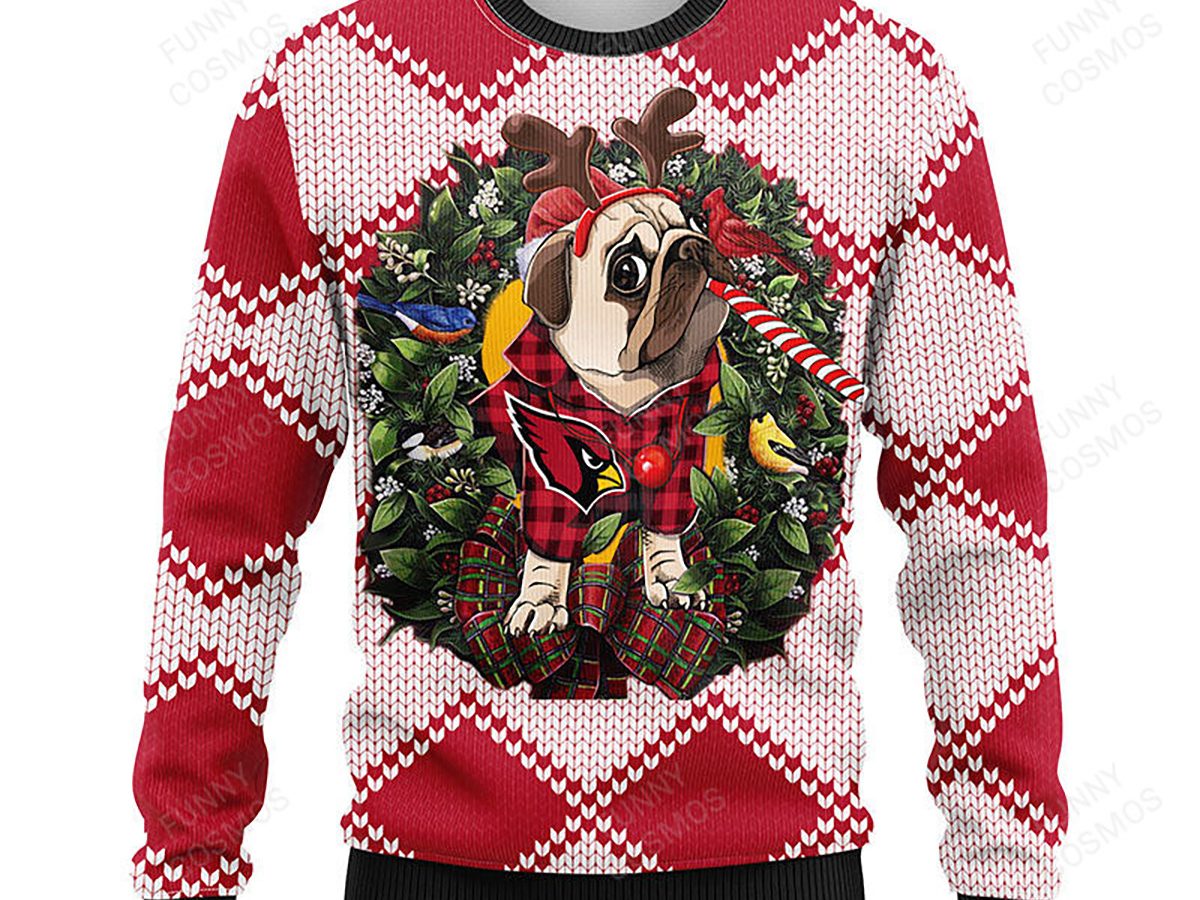 Arizona Cardinals Funny Grinch Christmas Ugly Sweater - Growkoc