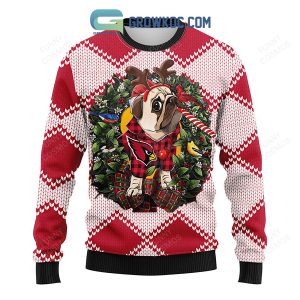 Arizona Cardinals Pub Dog Christmas Ugly Sweater