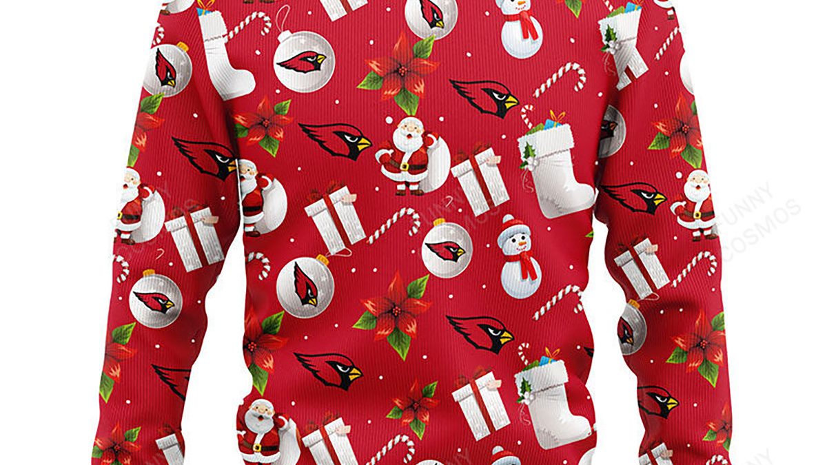 Arizona Cardinals Funny Grinch Christmas Ugly Sweater - Growkoc