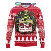 Arizona Cardinals Skull Flower Ugly Christmas Ugly Sweater