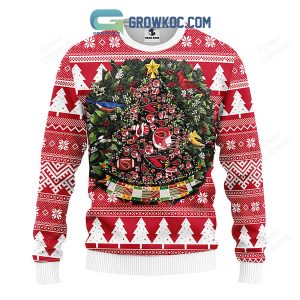 Arizona Cardinals Tree Ball Christmas Ugly Sweater