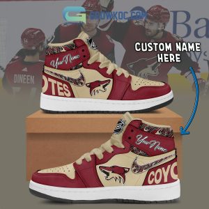 Arizona Coyotes NHL Personalized Air Jordan 1 Shoes