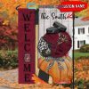 Boston Bruins NHL Welcome Fall Pumpkin Personalized House Garden Flag
