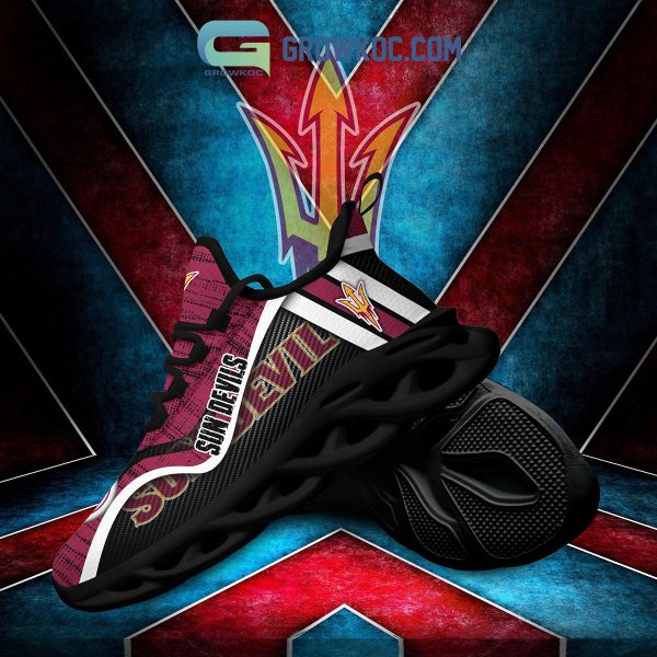 Arizona State Sun Devils NCAA Clunky Sneakers Max Soul Shoes