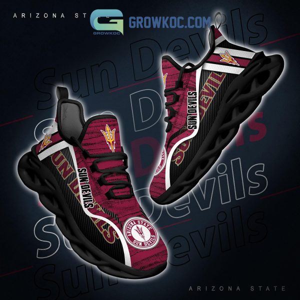 Arizona State Sun Devils NCAA Clunky Sneakers Max Soul Shoes