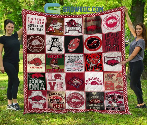 Arkansas Razorbacks NCAA Collection Design Fleece Blanket Quilt