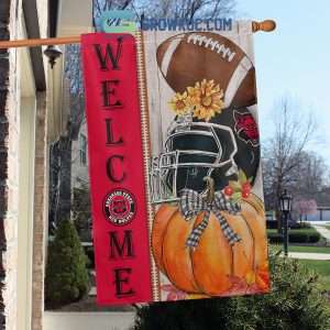 Arkansas State Red Wolves NCAA Welcome Fall Pumpkin House Garden Flag