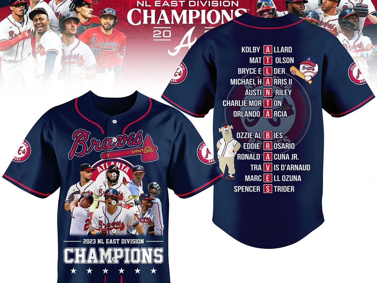 Gtafashionshop — Official Atlanta Braves National League East Division  Champions 2023 Postseason Shirt, by Gtafashionshop, Sep, 2023