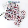 Atlanta Braves Funny Art Design Pajamas Set