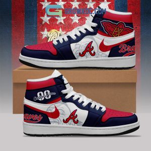 Atlanta Braves MLB Personalized Air Jordan 1 Shoes