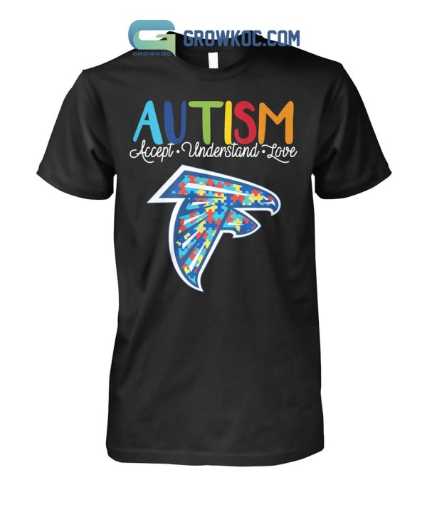 Atlanta Falcons NFL Autism Awareness Accept Understand Love Shirt