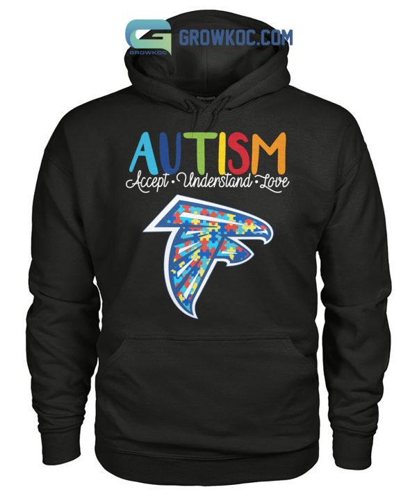 Atlanta Falcons NFL Autism Awareness Accept Understand Love Shirt