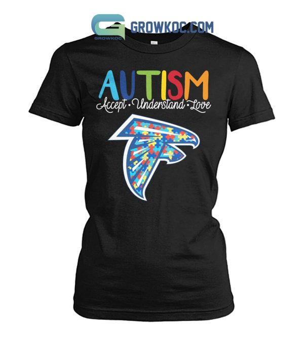 Atlanta Falcons NFL Autism Awareness Accept Understand Love Shirt