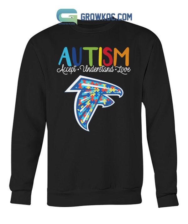 Atlanta Falcons NFL Autism Awareness Accept Understand Love Shirt