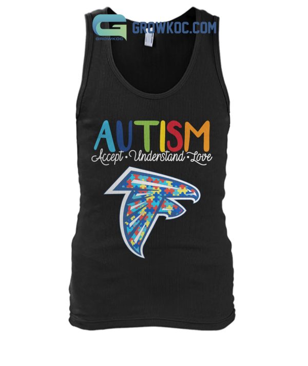 Atlanta Falcons NFL Autism Awareness Accept Understand Love Shirt