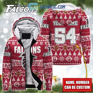 Atlanta Falcons NFL Christmas Personalized Hoodie Zipper Fleece Jacket