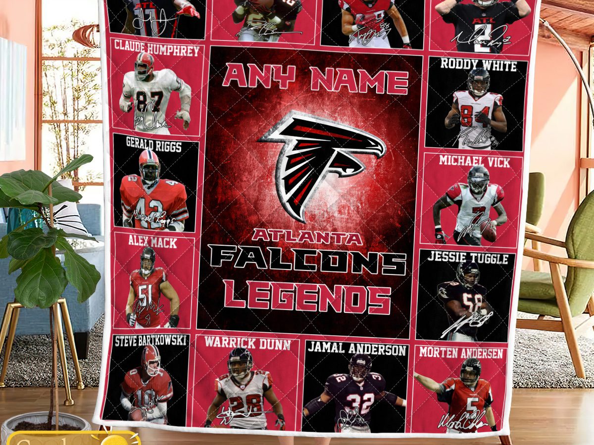 Atlanta Falcons Personalized Name And Number NFL 3D Baseball