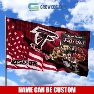 Atlanta Falcons NFL Mascot Slogan American House Garden Flag