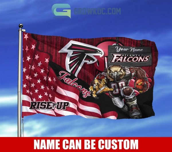 Atlanta Falcons NFL Mascot Slogan American House Garden Flag