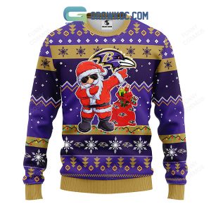 Baltimore Ravens Christmas Skull Sweater Wintertime Unisex Ugly Lover  Christmas - YesItCustom