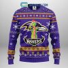 Baltimore Ravens Grateful Dead Ugly Christmas Fleece Sweater