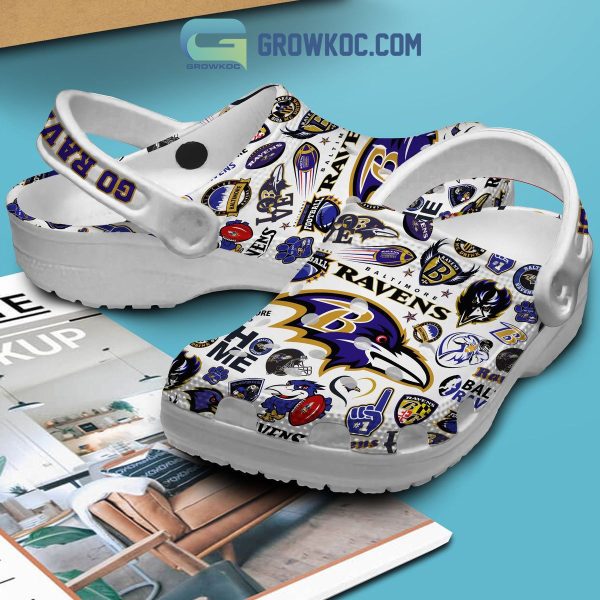 Baltimore Ravens Go Ravens Clogs Crocs