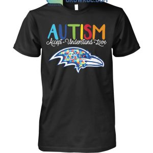 Baltimore Ravens NFL Autism Awareness Accept Understand Love Shirt