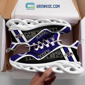 Baltimore Ravens NFL Clunky Sneakers Max Soul Shoes