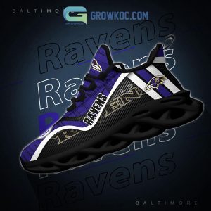 Baltimore Ravens NFL Clunky Sneakers Max Soul Shoes