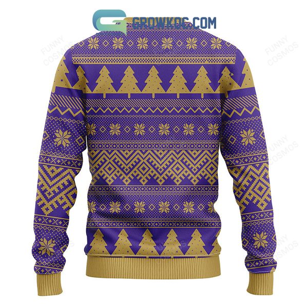 Baltimore Ravens Tree Ball Christmas Ugly Sweater