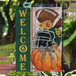 Baylor Bears NCAA Welcome Fall Pumpkin House Garden Flag