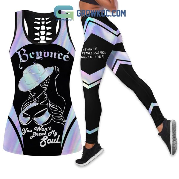 Beyonce Renaissance World Tour You Won’t Break My Soul Hollow Tanktop Leggings Set