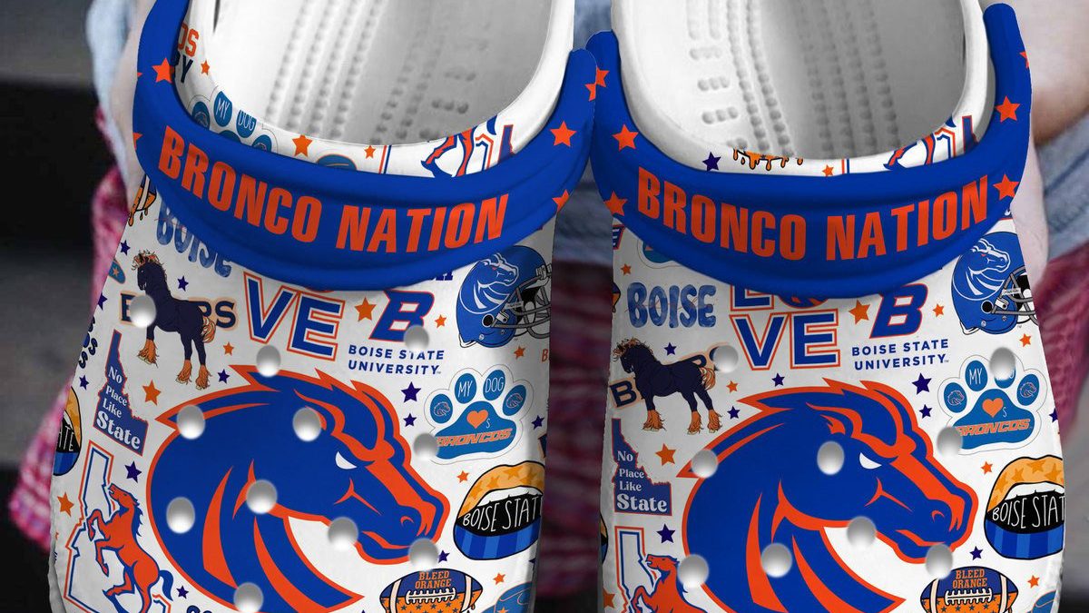 Boise State Broncos Bronco Nation Clogs Crocs - Growkoc