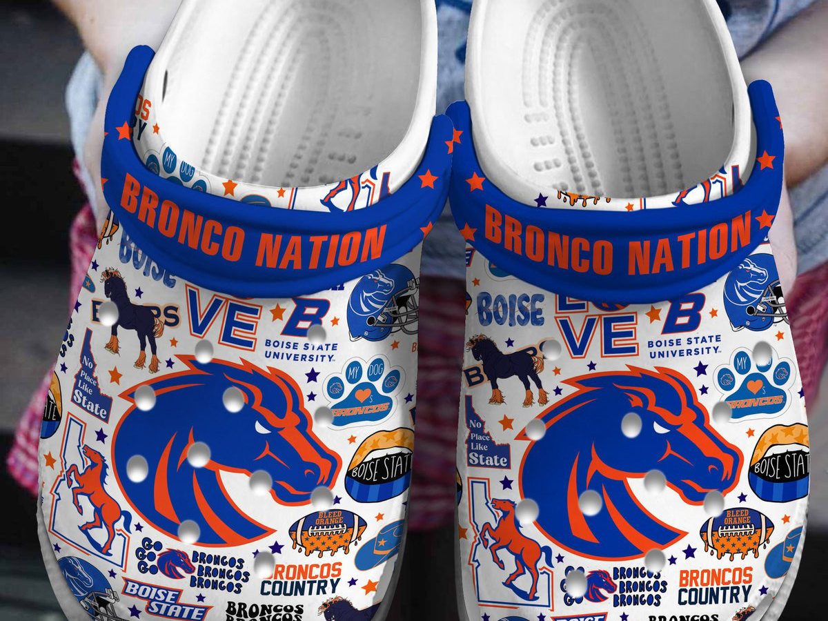 Boise State Broncos Bronco Nation Clogs Crocs - Growkoc