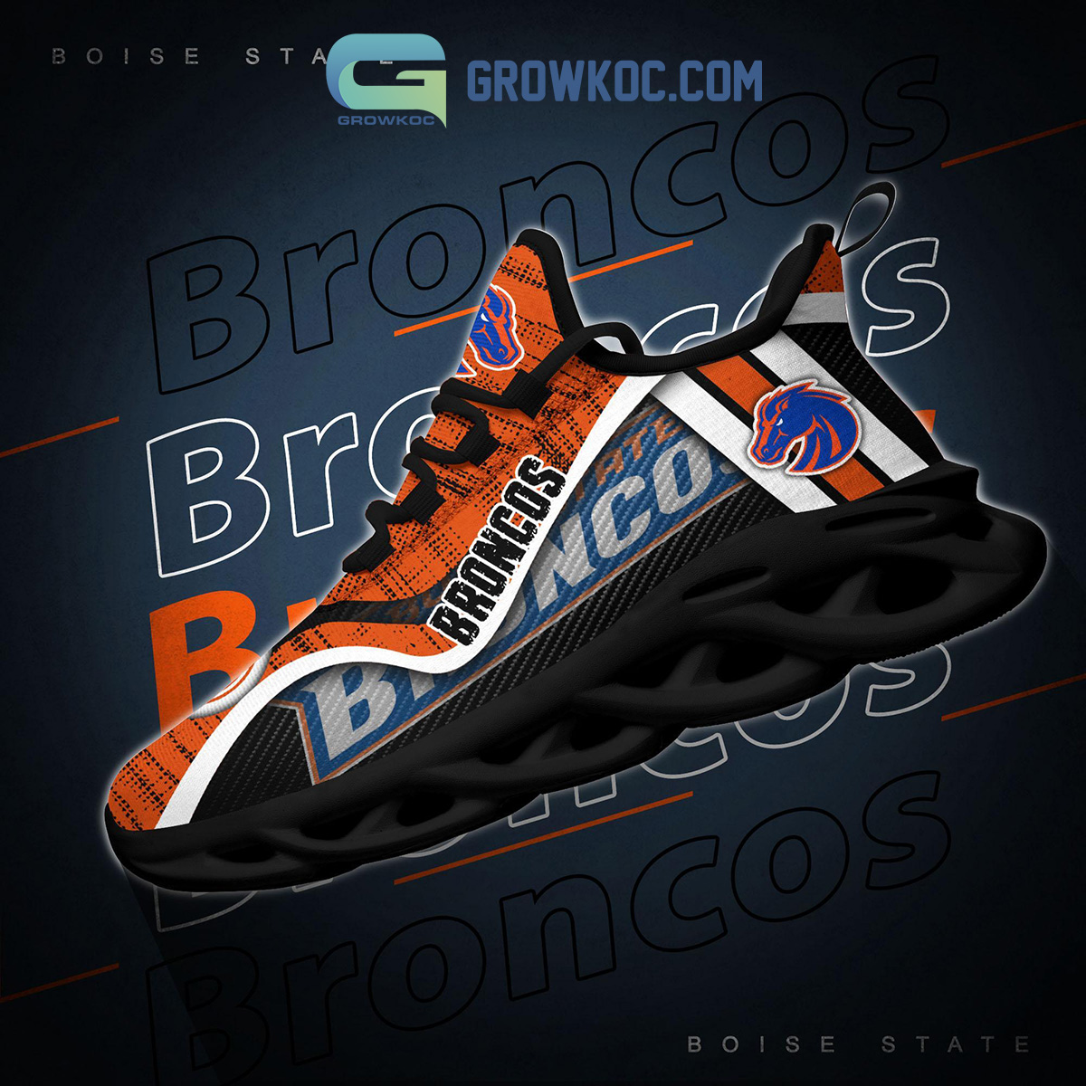 Boise State Broncos Bronco Nation Clogs Crocs - Growkoc