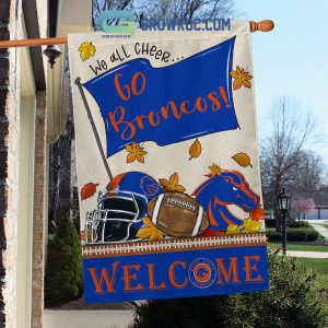 Boise State Broncos NCAA Fall Pumpkin Are You Ready For Some Football Personalized Doormat