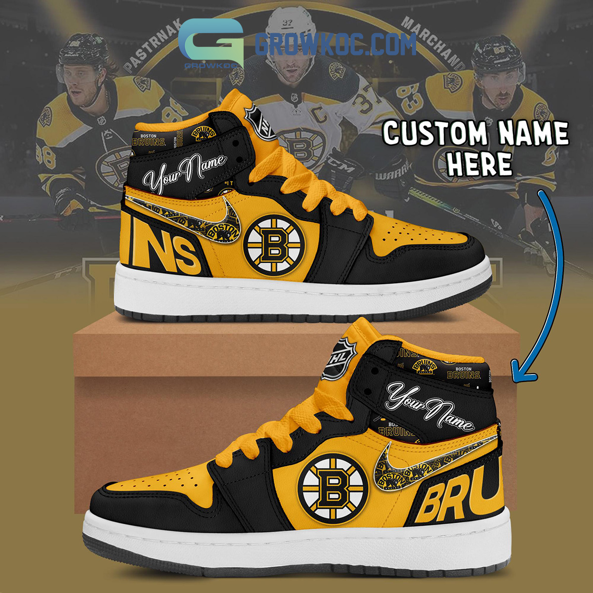 NHL Boston Bruins Autism Awareness Custom Name And Number 3D