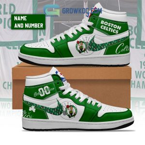 Boston Celtics NBA Personalized Air Jordan 1 Shoes