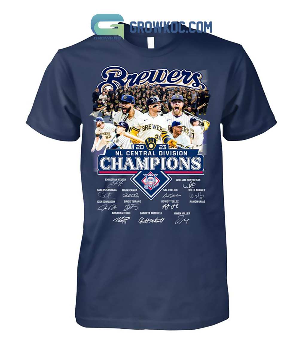brewers nl central champs gear