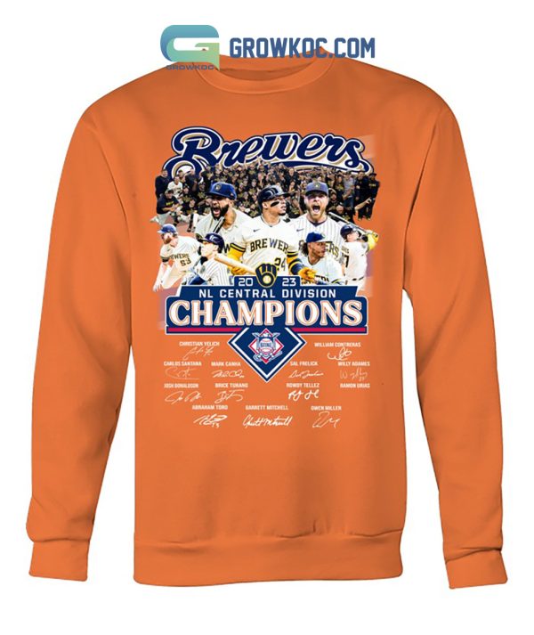 Brewers MLB NL Central Division Champions 2023 T Shirt
