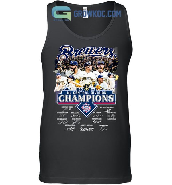 Brewers MLB NL Central Division Champions 2023 T Shirt