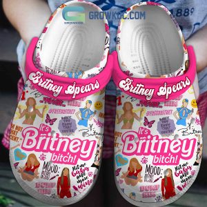 Britney Spears It’s Britney Bitch Hit Me Baby One More Wine Clogs Crocs