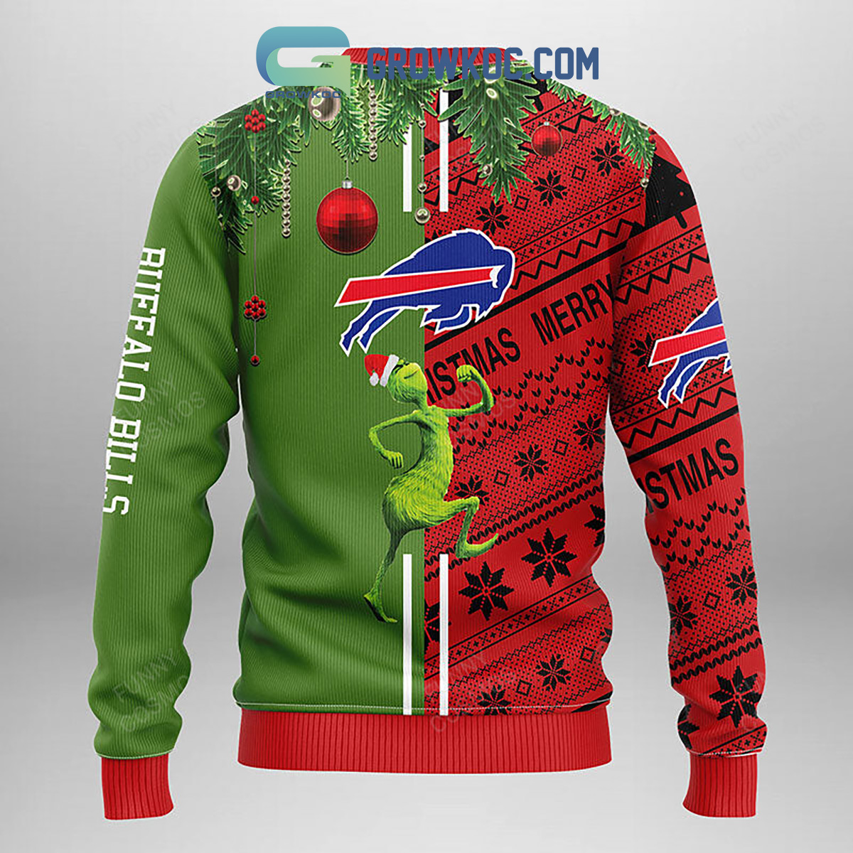 Buffalo Bills Grinch Ugly Christmas Sweater