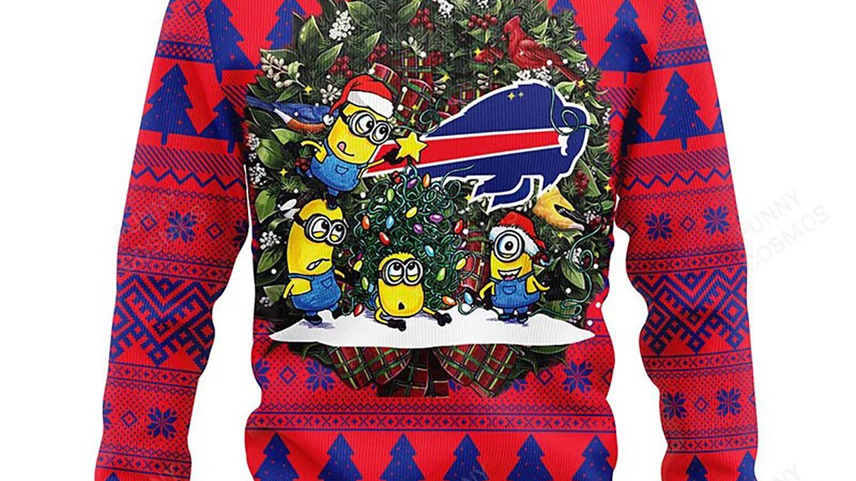 NFL Buffalo Bills Minion Christmas Ugly 3D Sweater For Men And Women Gift  Ugly Christmas - Banantees