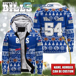 Buffalo Bills NFL Christmas Personalized Hoodie Zipper Fleece Jacket