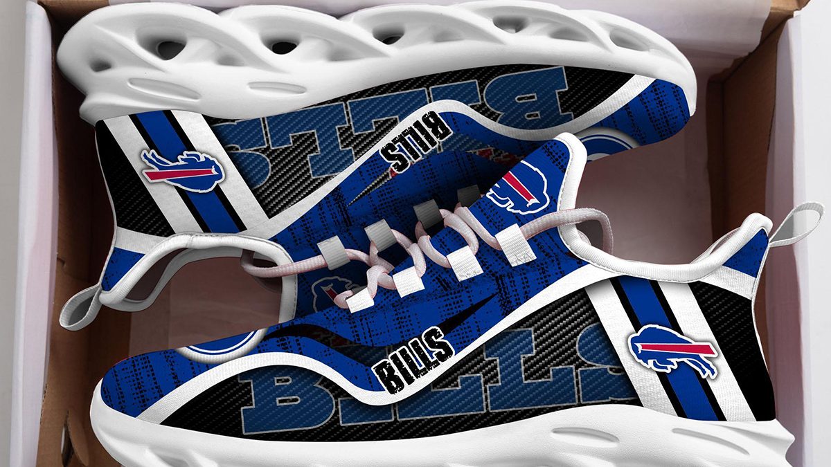 Buffalo Bills NFL Red Blue Color Max Soul Shoes