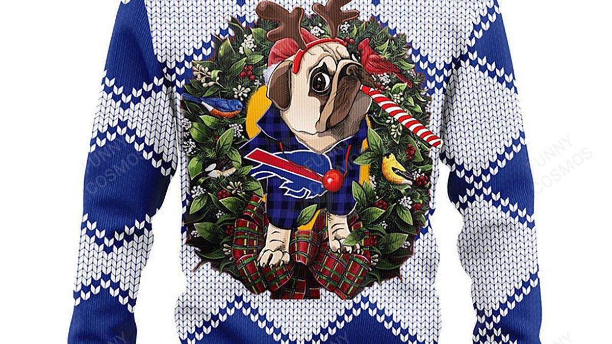 Buffalo Bills Christmas Pattern Ugly Christmas Sweater For Fans