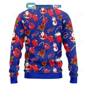 Buffalo Bills Santa Claus Snowman Christmas Ugly Sweater