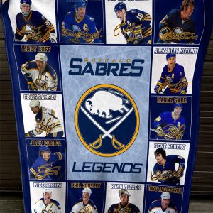 Buffalo Sabres NHL Legends In History Fleece Blanket Quilt