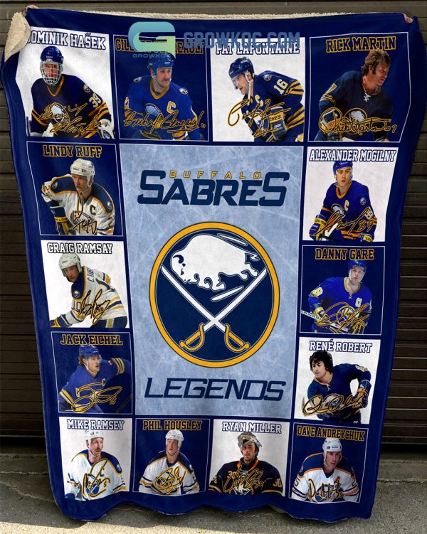 Buffalo Sabres NHL Legends In History Fleece Blanket Quilt